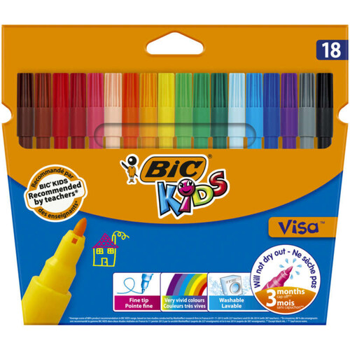 Bic Kids 18 Feutres De Coloriage