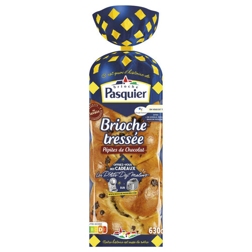 Brioche Pasquier Brioche Tressée pétites Chocolat 630g