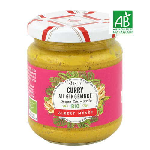 Albert Ménès Pâte De Curry Au Gingembre Bio 210G