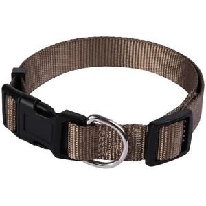 Animalis Collier Basic 15mm et 25/40cm pour Chien Taupe