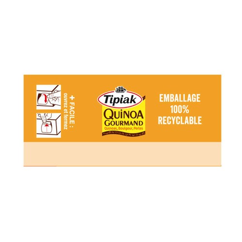 Tipiak Quinoa Gourmand 3 Quinoas & Blé Tendre 400g
