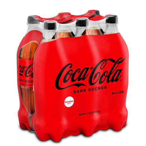 Coca-Cola sans sucres 6x1,25L bouteilles