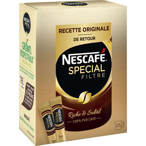 Nescafé Special Filtre Café Soluble Riche & Subtil 25X2G