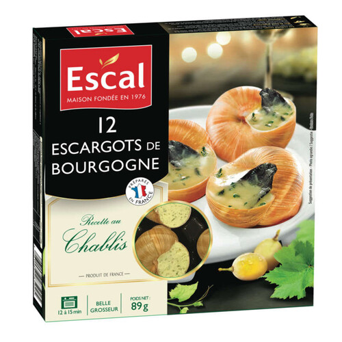 Escal Escargots de Bourgogne x12 89g