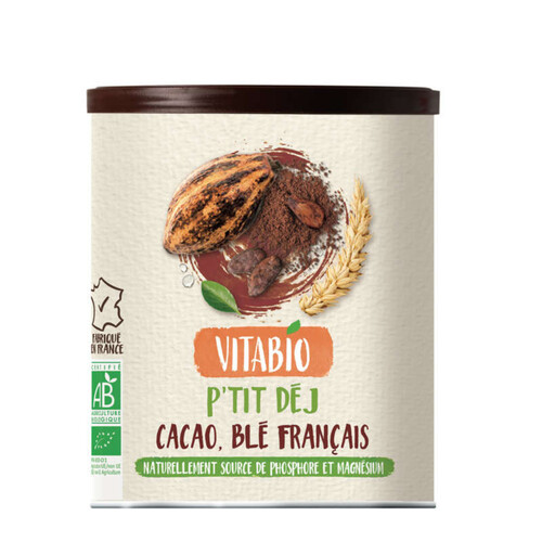 Vitabio Petit Déj Poudre de Cacao 500g
