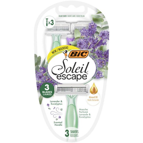 Bic Rasoirs pour femmes Soleil 3 Lames Lavande & Eucalyptus x3