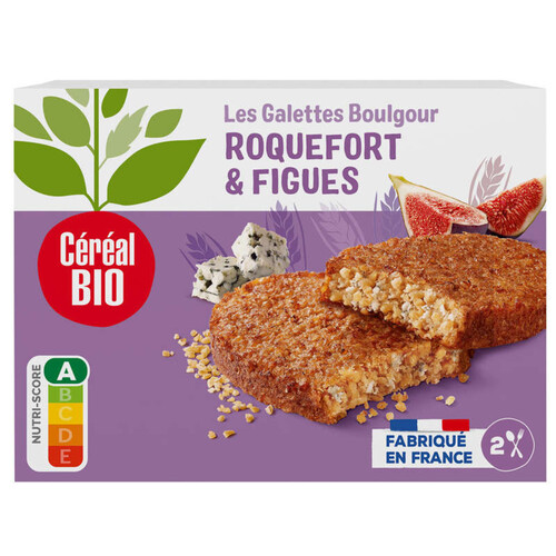 Cereal Bio Galettes Boulghour De Blé, Roquefort Et Figues, Sans Viande, Bio 200g