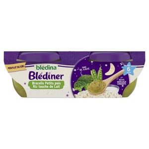 Blédina Blédiner - 16 Bols Repas Du Soir Bébé (4 Recettes) - Dès 12 Mois - Faible En Sel - 200g Par Bol