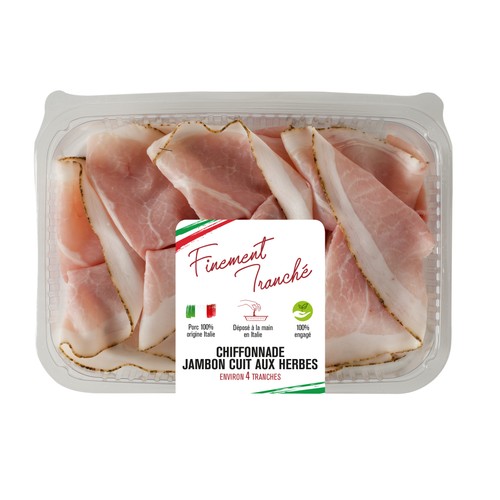 Corte del gusto Chiffonnade Jambon Cuit aux Herbes 100g