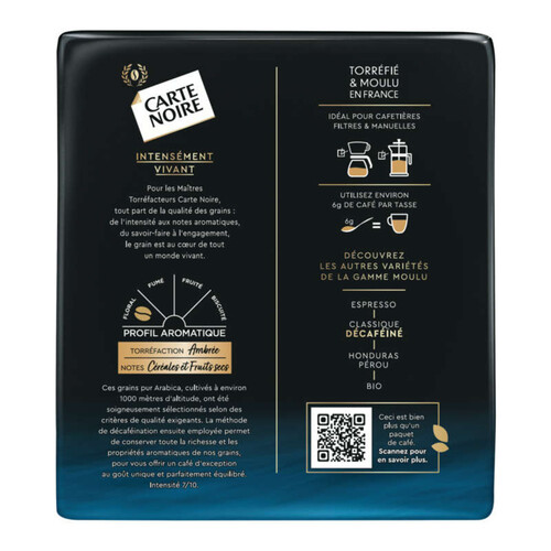 Carte Noire Café Moulu Décaféiné 2x250g