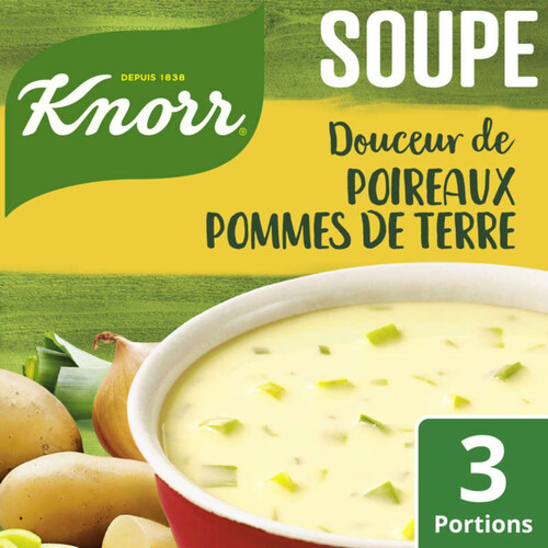 Grossiste Soupe Déshydratée Poireaux Pommes de Terre, 80g - KNORR
