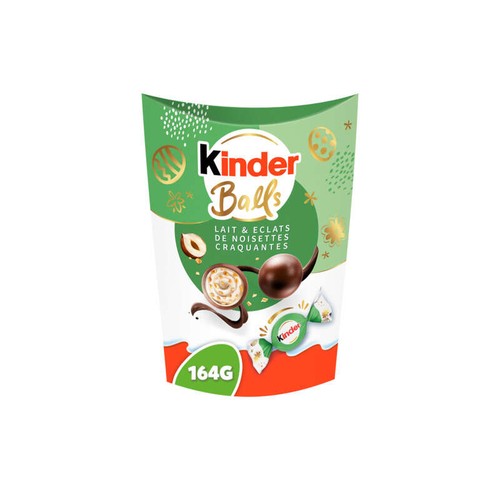 Kinder Balls Lait & éclats de noisettes croquantes 164g