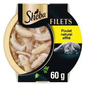 Sheba Filets Les Effilés de Poulet pour chat adulte 60g