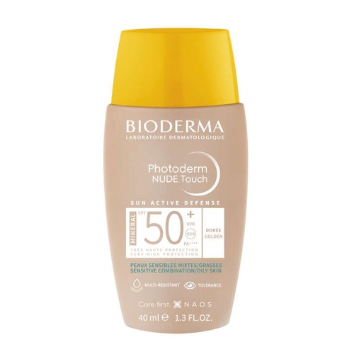 Bioderma Photoderm Nude Minéral SPF50+ Haute protection teinté doré 40ml