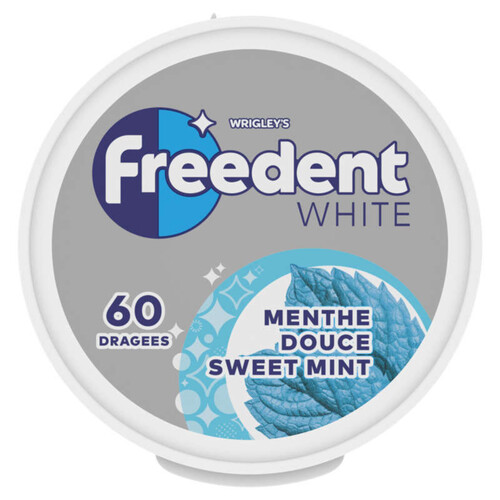 Freedent White Chewing-gum à la menthe douce sans sucres box 84g