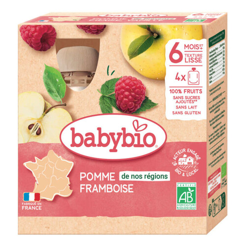 Babybio Gourde Poire Banane Millet 4X90g