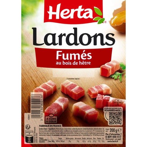 Herta Lardons Fumés 200g