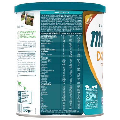 Modilac Lait bébé en poudre Croissance Doucéa 800g