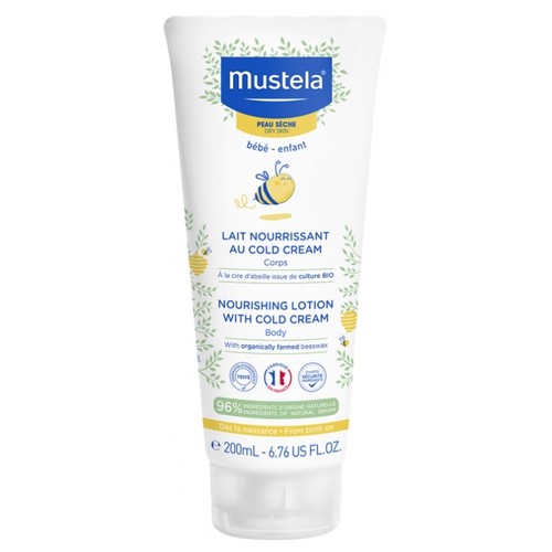 Mustela Lait Nourrissant au Cold Cream à la Cire d'Abeille 200ml