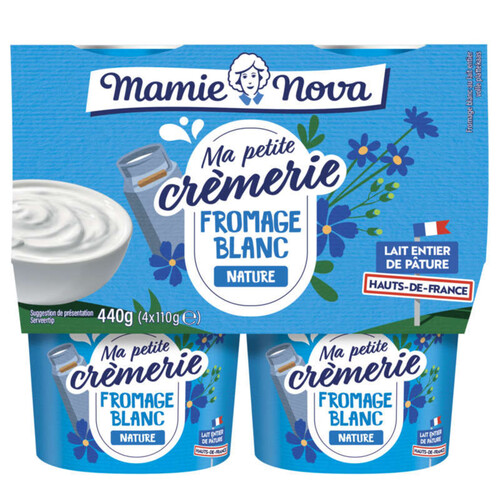 Mamie Nova Ma Petite Crèmerie Fromage Blanc Nature 4*110g