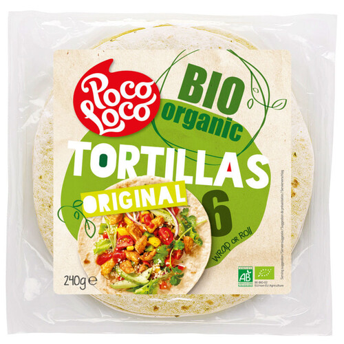 Tortillas au Blé Bio x6, 240g