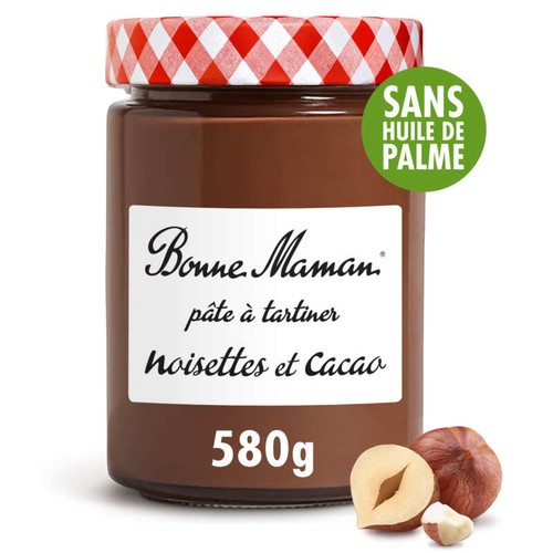 Bonne Maman Pâte à tartiner noisette et cacao 580g