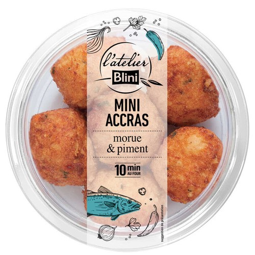L'Atelier Blini 6 Accras de morue 120g