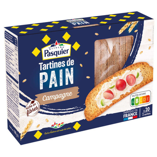 Pasquier Tartines De Pain Campagne 180g