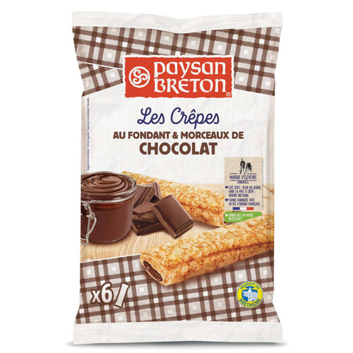 Crêpes Paysan Breton Fourréesfondant Et Morceaux De Chocolatx6 - Pav