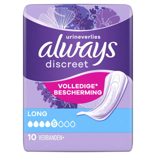 Always Discreet serviettes incontinence long x10