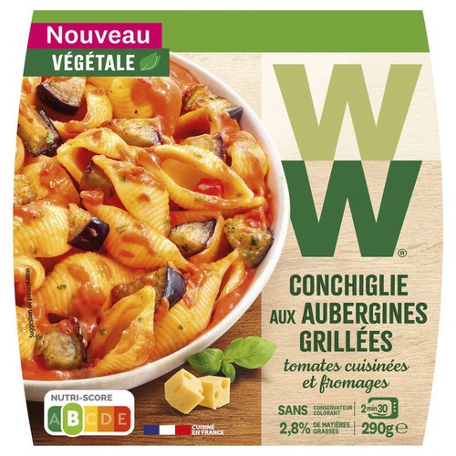 Weight Watchers Conchiglie aux aubergines 290g