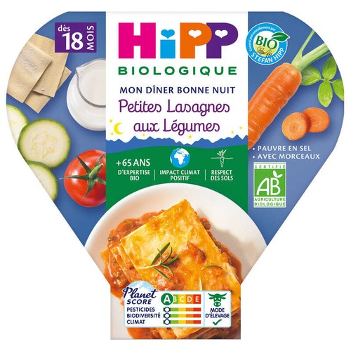 [Par Naturalia]  Hipp Petites Lasagnes Aux Légumes 18M Bio 260g