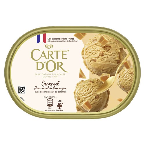 Carte d'Or Crème glacée au caramel Fleur de sel de Camargue 900ml