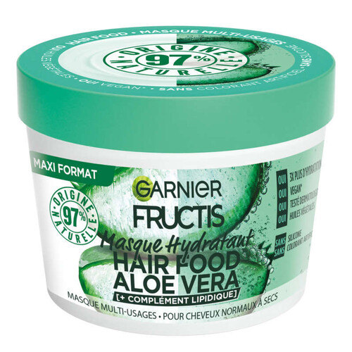 Garnier Fructis Hair Food Masque Hydratant Aloe Vera Cheveux Normaux 390ml