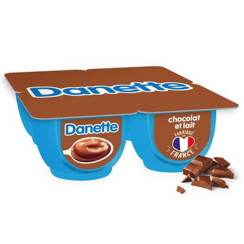 Danette chocolat lait 4x125g