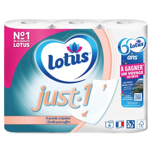 Lotus Papier Toilette Just.1 x6
