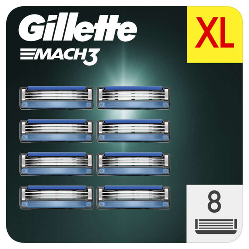 Gillette Mach3 Lames De Rasoir X8