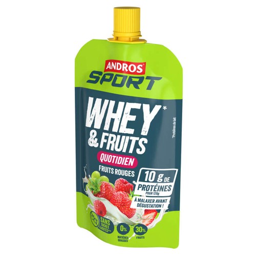 Andros Sport gourde Whey & Fruits 120g