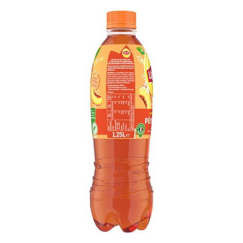 Lipton Ice Tea Thé Glacé Pétillant Saveur Pêche 1.25L