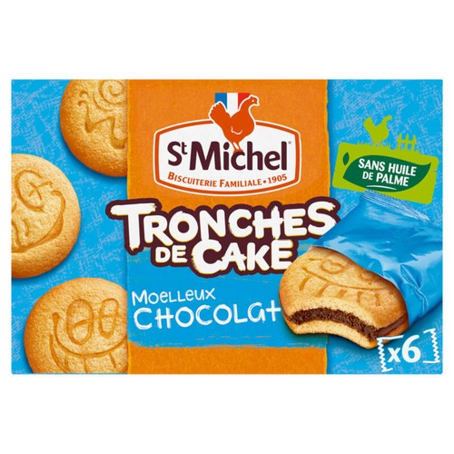 St Michel Tronches De Cake Chocolat x6