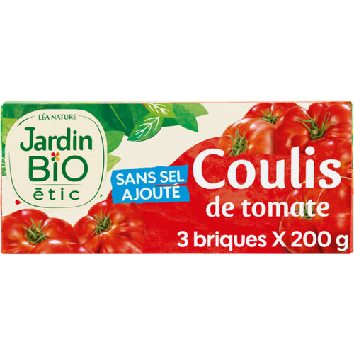 Jardin Bio Coulis de Tomate 3 x 200g