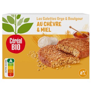 Céréal Bio Galette Orge Chèvre Miel 200g