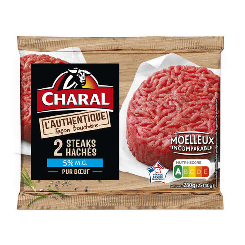 Charal Steaks Hachés Pur Boeuf 280g