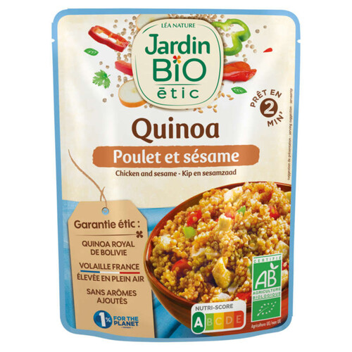 Jardin Bio Quinoa Poulet Et Sésame, Bio 250g