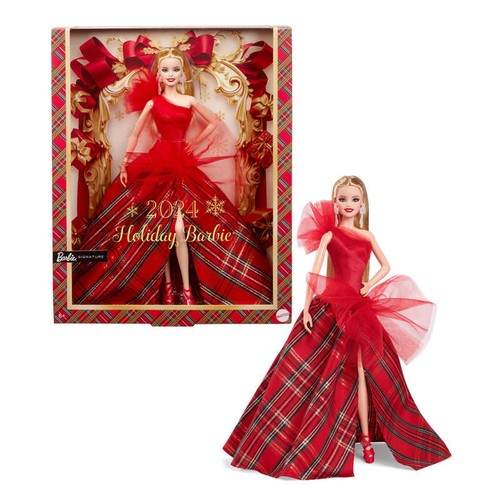 Mattel Barbie signature poupée joyeux Noël blonde