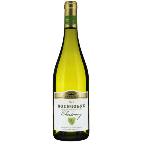 Club Des Sommeliers Chardonnay - Bourgogne - Vin blanc - 75cl