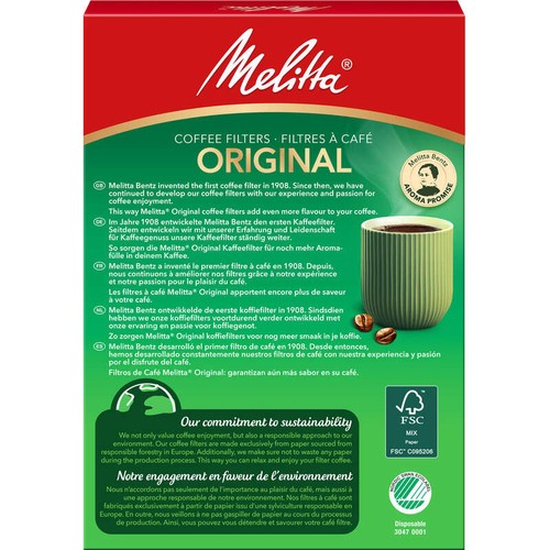 Melitta Filtres à Café Original x80