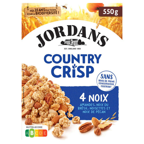 Jordans Céréales Country Crisp 4 Noix 550G