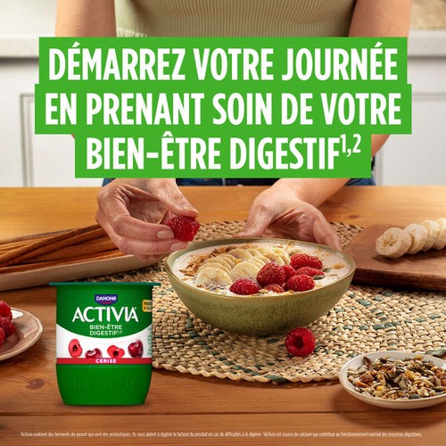 Activia Yaourt aux fruits cerise bifidus 4x125g