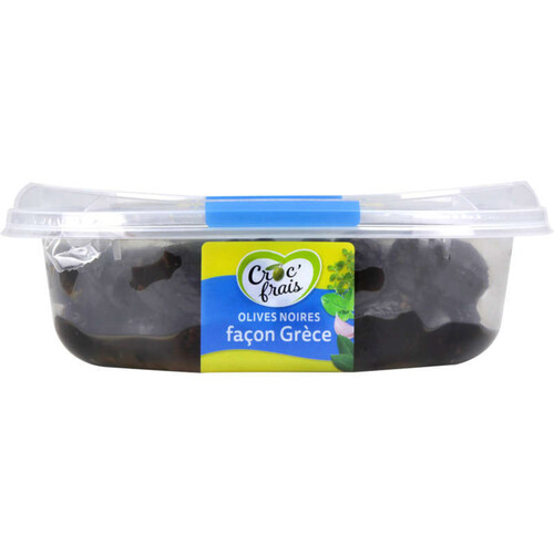 Croc'Frais Olives Noires façon Grèce à l’Ail aux Herbes 180g